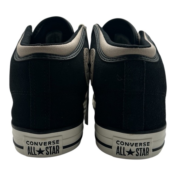 Converse Men's Black and Tan High-Top Sneakers - Picture 8 of 10